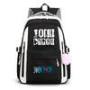 One Piece Anime Super Novice Luffy Printed Canvas School Backpack Teens High Capacity Travel Bag