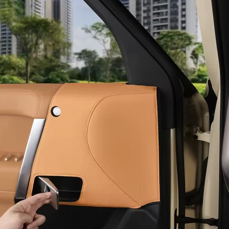 For Chery iCAR V27 ICAUR V27 2026 Car Door Panel Leather Protective Stickers Anti Kick Leather Pad Interior Accessories