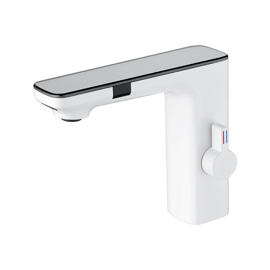 Infrared Sensor Basin Faucet with Temperature Display for Hot and Cold Water