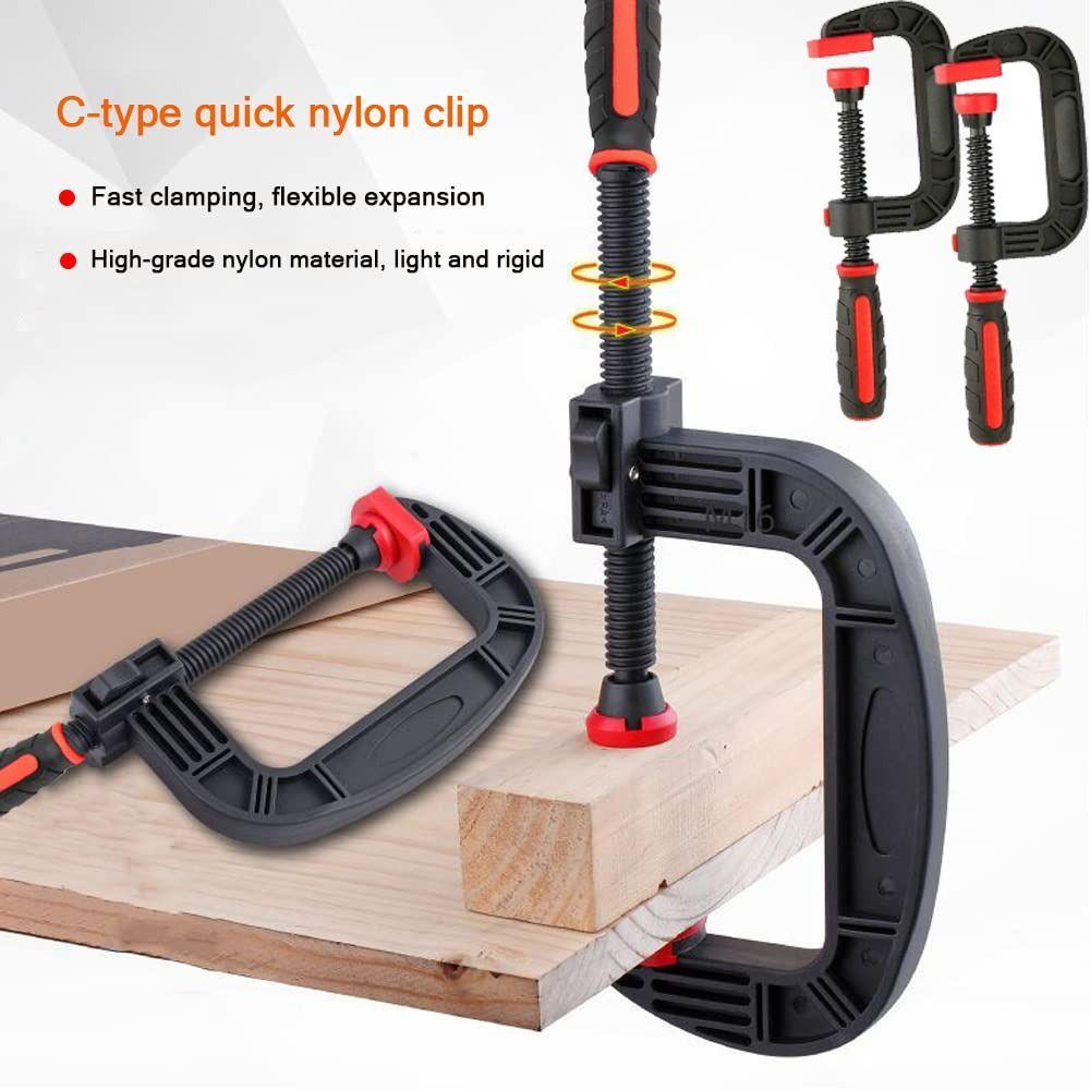 2PCS Heavy-Duty Construction Heavy-Duty Spring Clamps Quick-Grip Clamps  Woodworking Projects