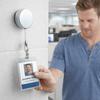 2PCS Automatic Retractable Towel Holder Self-Adhesive Work Card Holder  Anti Lost Security