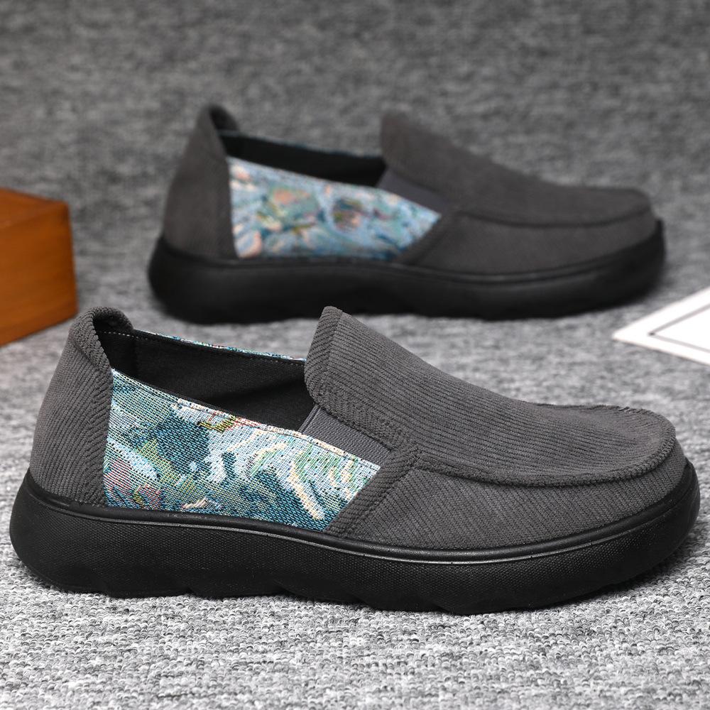 

Foreign trade canvas men s shoes ****** and autumn new old ******* cloth shoes s**t sole breathable father shoes leisure travel walking shoes men 44