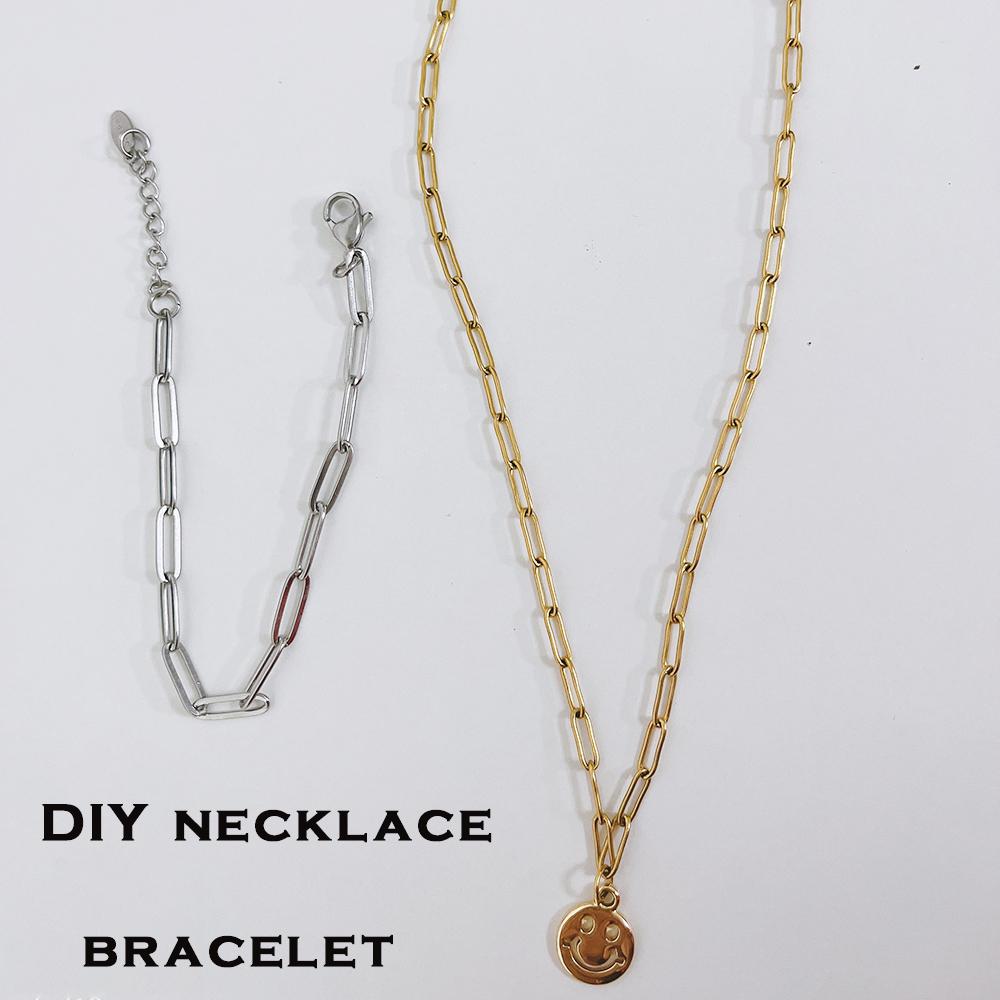 2 meters Stainless Steel Rolo Bulk Chains Cable Link Chain for Neckalce Bracelet Jewelry Making DIY Accessories Wholesale