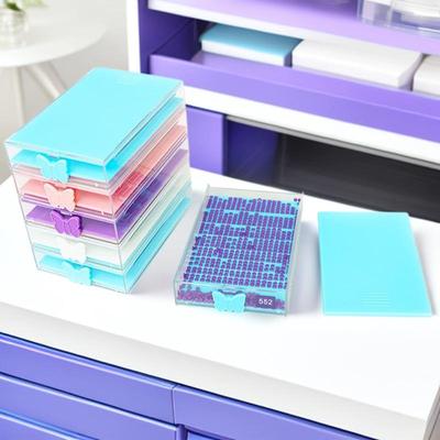 Πολυλειτουργικό Σετ Δίσκου Αναδίπλωσης & Χωνιού Ζωγραφικής με Διαμάντια – Εργαλείο Κεντήματος DIY