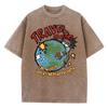 Summer World Tour T-shirt Men's and Women's Water Wash Vintage T-shirt Breathable Casual Comfortable Top Clothing