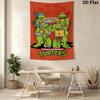Teenage Mutant Ninja Turtles Artwork Tapestry Wallmounted Background Cloth Work Of Art Atmospheric Background Cloth Background Cloth