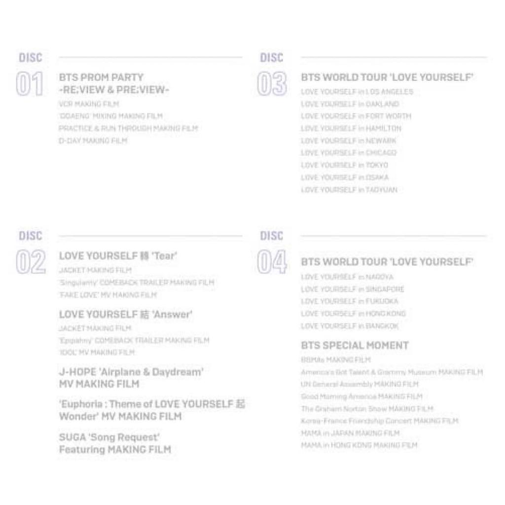 [USED] BTS MEMORIES OF 2018