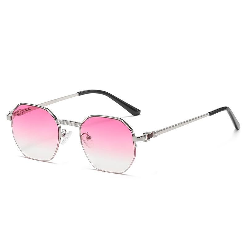 Oval Half-Frame Sunglasses, Sunglasses For Men And Women In Leisure Travel, Marine Glasses