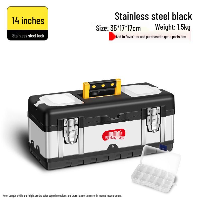 Large Industrial Repair-Grade Multifunctional Plastic Storage Box for Hardware & Tools