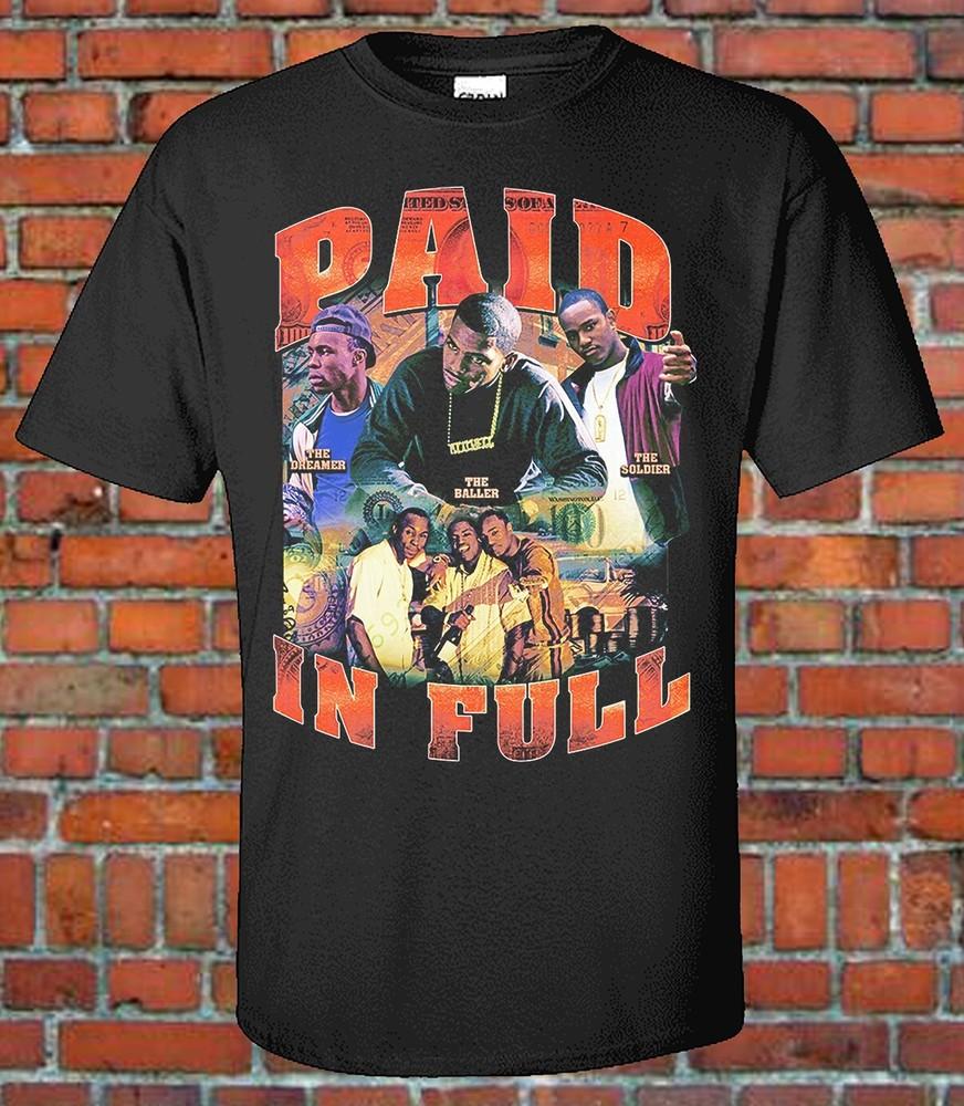 Paid in Full Movie 90s Style Bootleg Tee Art Graphic T-Shirt Unisex T-Shirt XL