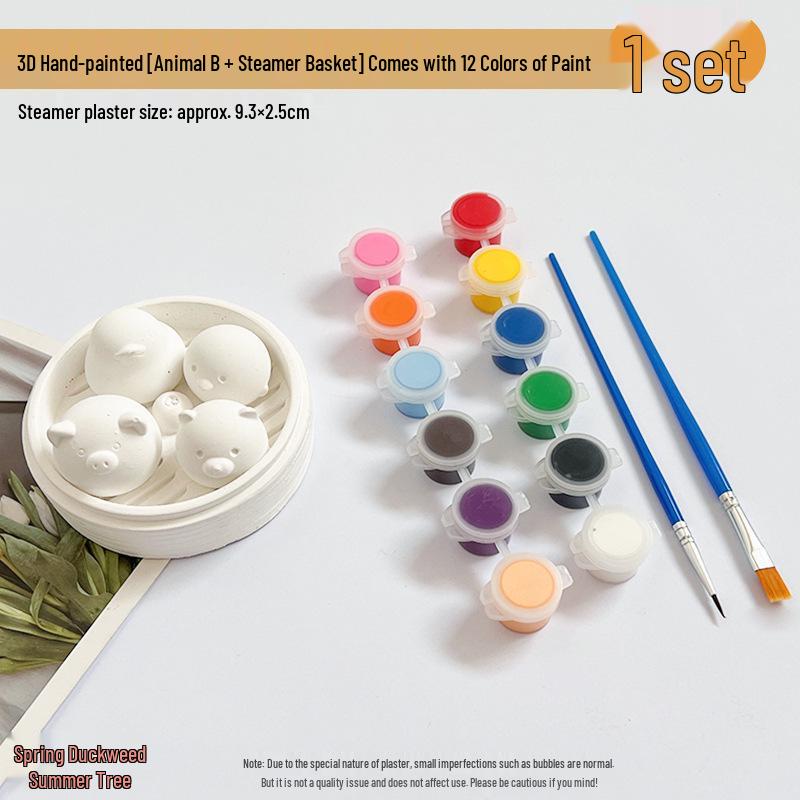 Mini Plaster Doll DIY Coloring Kit – Handmade Creative Toy & Gift Ornament