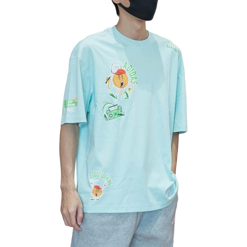 adidas T Shirt Unisex Light Teal JE0951