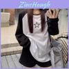 Casual Star Embroidered T Shirt For Women With Rayon Polyester Blend Spring