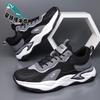 Men's shoes sneakers 2025 spring and summer new fly-woven couple shock-absorbing running shoes mesh breathable soft-soled running shoes