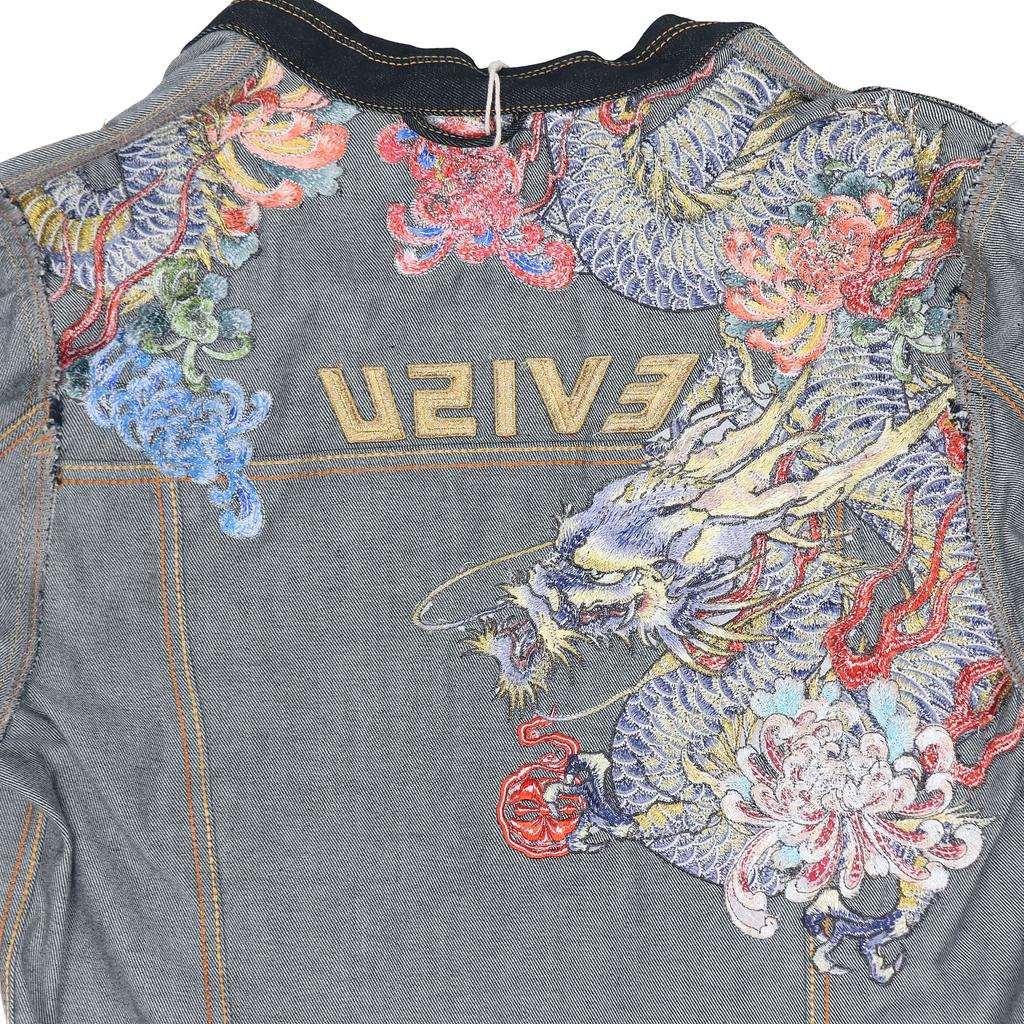 EVISU Jacket Fall Men's Denim Blue 2EAHTM1DJ701XXCT