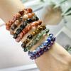 Amethyst Large Particle Crushed Stone Rolling Stone Bracelet, Irregular Shaped Jade Agate Bracelet