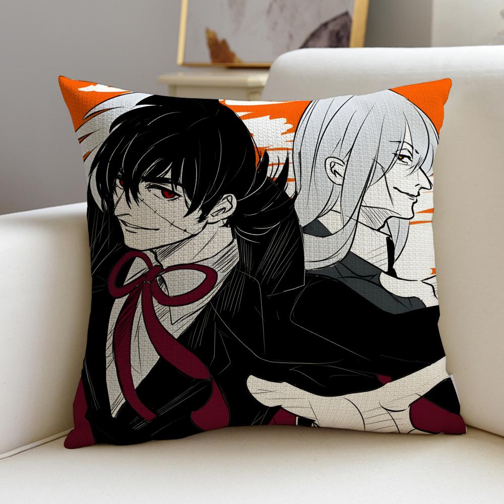 Classic BBlack JackS Cushion Cover Breathable and skinfriendly linen pillowcase square removable and washable cushion
