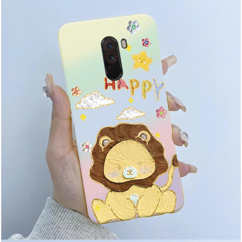 For Pocophone F1 Case Cute Cartoon Panda TPU Soft Silicone Phone Case For Xiaomi Pocophone F1 Back Cover PocoF1 Poco F 1 Fundas