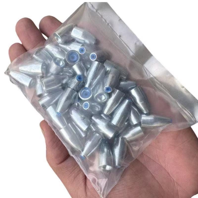 Blei-Set in Kugelform aus Legierung mit Kern aus Kohlenstoffstahl, Texas Rig Köder - 25er Packung.