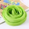 Square Color Solid Chiffon Korean Silk Scarf 70x70cm Summer Sunscreen Thin Transparent Gauze Neck Protection Womans Shawl P71