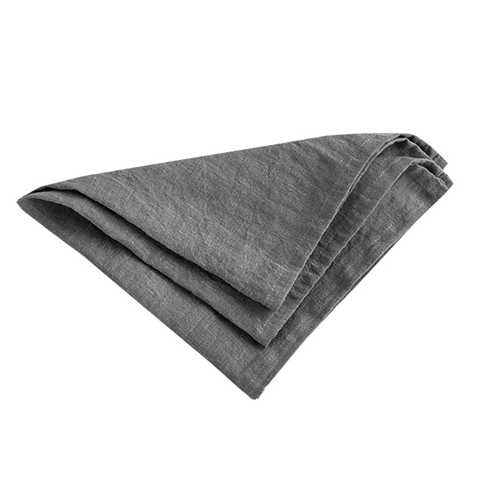 

Элегантная льняная салфетка для стола, моющиеся обеденные салфетки, тканевые салфетки ручной работы, квадратные салфетки, идеально подходят для свадьбы и вечеринок 5