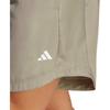 adidas Hiit Base Training Shorts With Plain Logo and Elastic Waist Men Bottoms Pebble-Silver-Gray IB7911