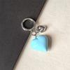 Black Transparent Puffy Heart Charms Keychain Grunge Fashion Bag Backpacks Hanging Ornament Car Key Chain for Women