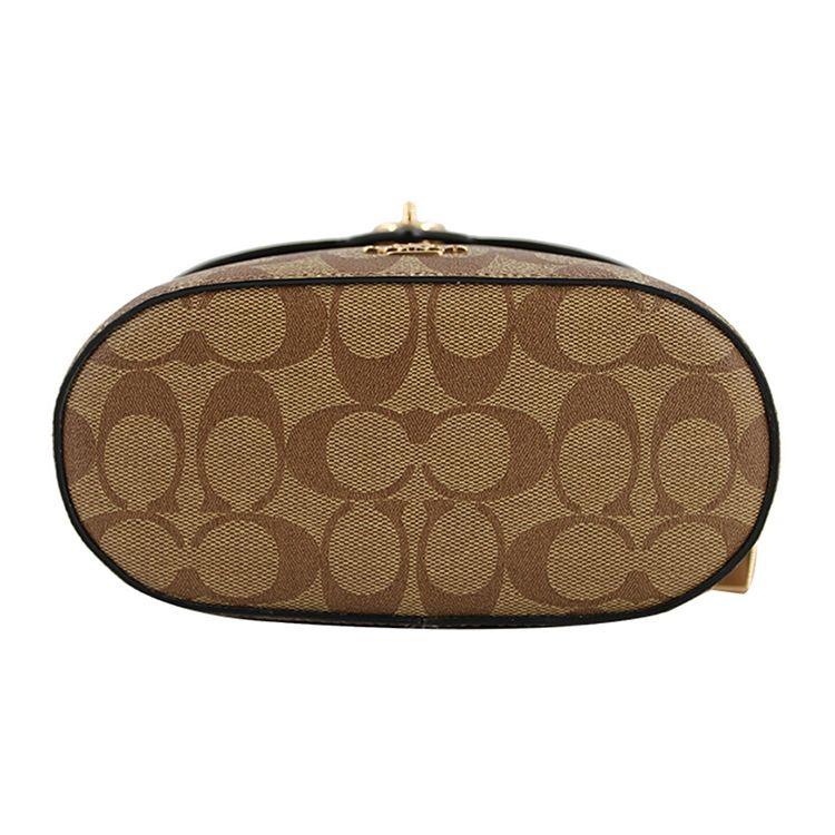 Coach Kay 20 Classic Allover Logo Box Bag Women Shoulder Bag Black Brown 78277-IMCBI