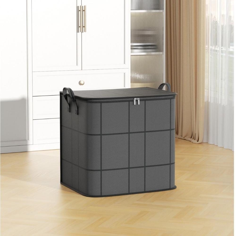 Large Capacity Clothes Storage Bins Foldable Quilt Storage Bag Waterproof Wardrobe Sorting Storage Bucket with Durable Handle