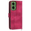 For Motorola Moto G35 5G Case Flower Pattern PU Leather Wallet Phone Cover with Strap