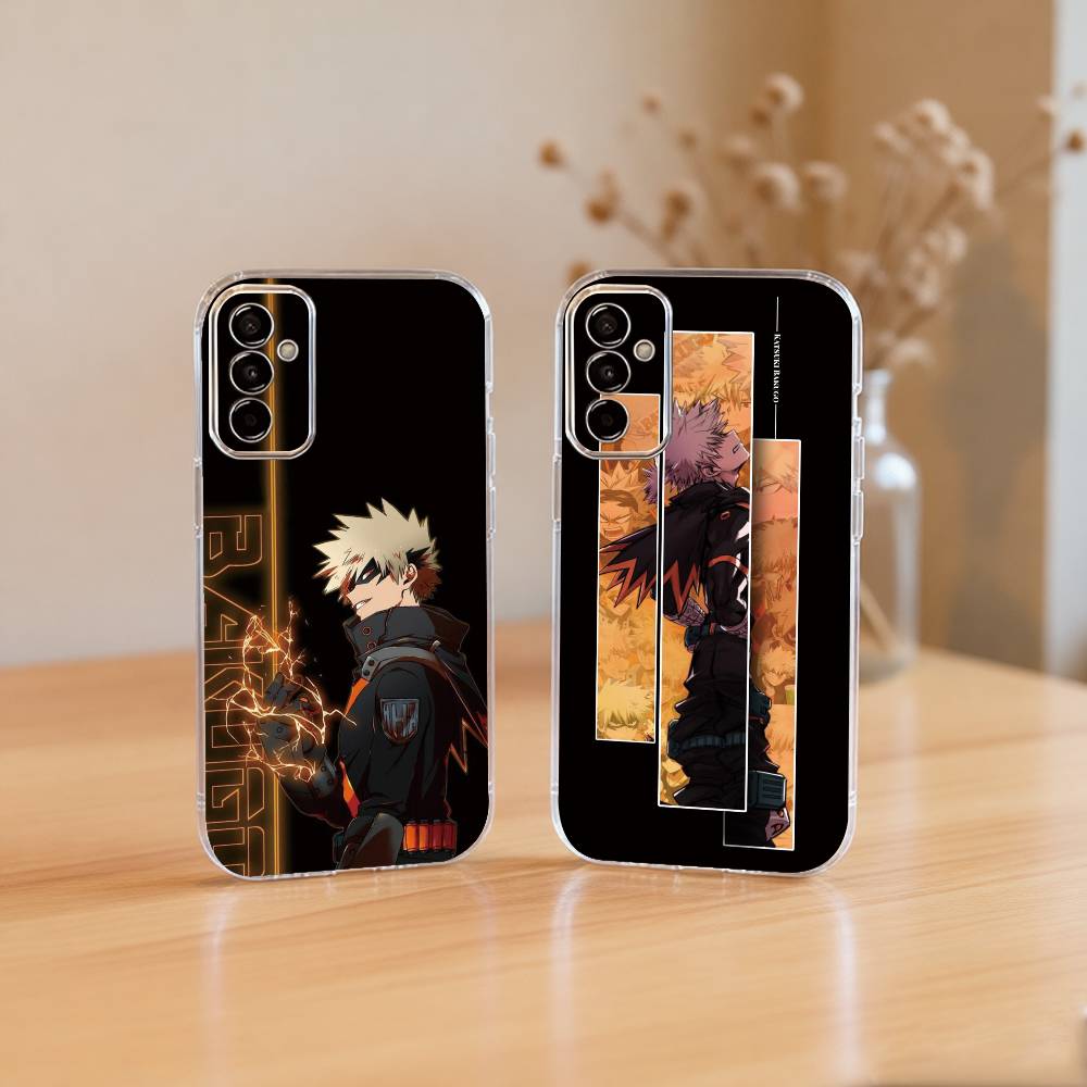 My Hero Academia Katsuki Bakugo Phone Case For SamsungA10,12,20,21S,30,31,40,50,51,52,70,71 Transparent Cover