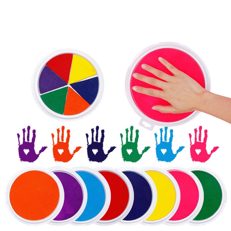 Washable Finger Paint Ink Pad for Kids: Perfect for Kindergarten Art and Palm Prints