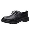 Men's Shoes Spring New Casual Shoes Brock Small Leather Shoes Business Dress Leather Shoes Men's Lace-up Loafers Men's
