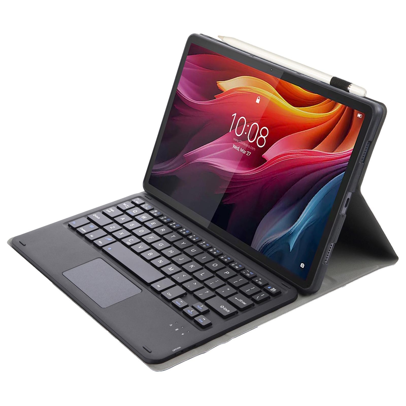 

AM27-A For Lenovo Tab K11 Plus Leather+TPU Tablet Cover with Touchpad Bluetooth-compatible Keyboard A
