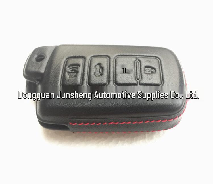 Genuine 4D Leather Case for Toyota 12 Camry/Previa/Alphard Smart Key (4-Button)