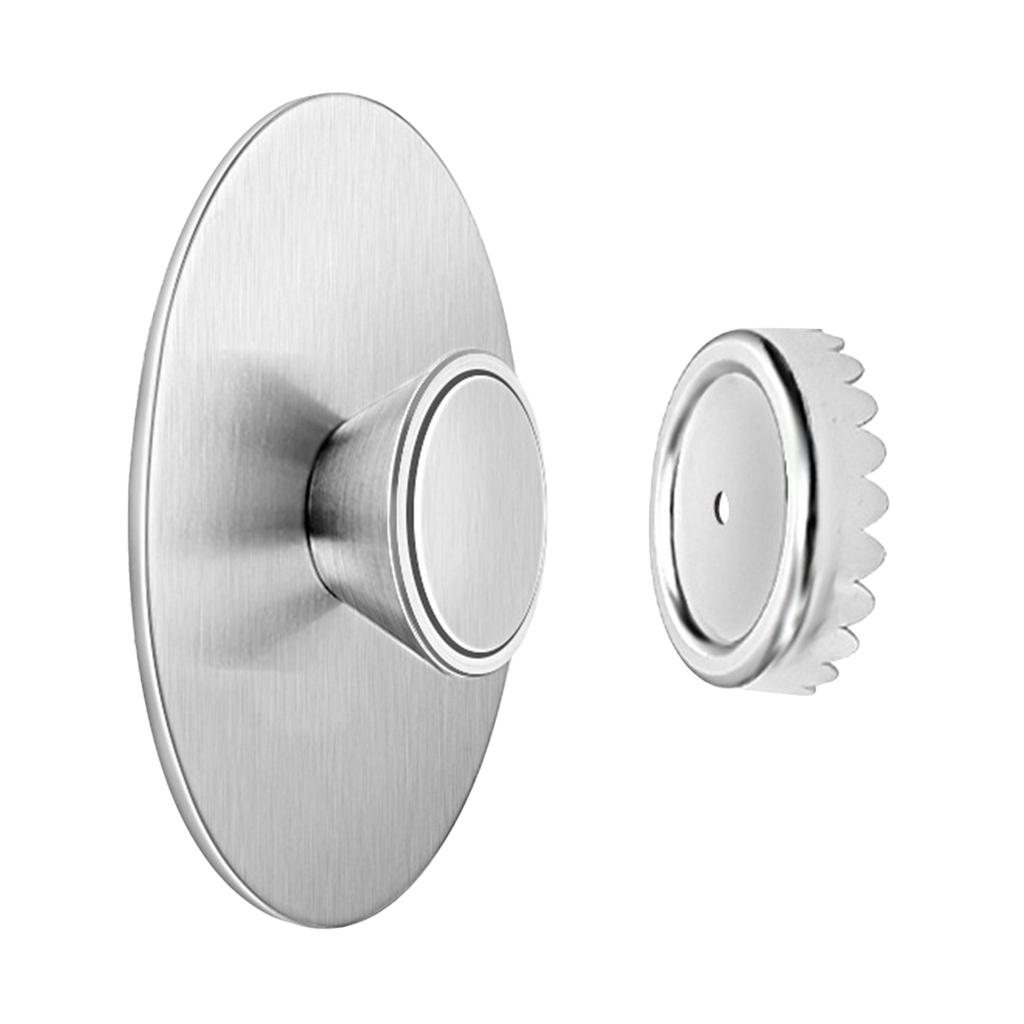 Wall-Mounted Magnetic Soap Holder Rustproof Stainless Steel Holder for Bathroom Kitchen Storage Room No Drilling Required