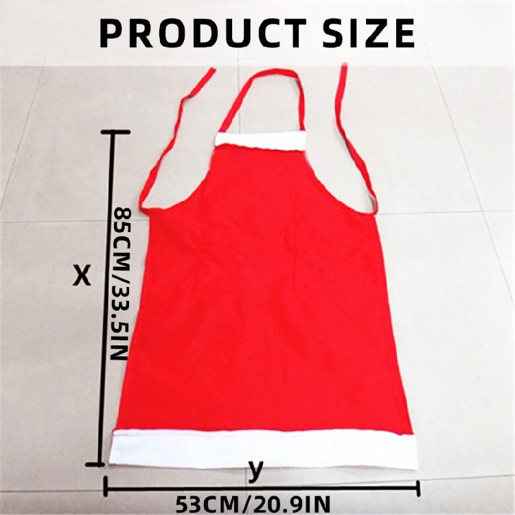 Christmas Apron with 2 Pockets Cooking Aprons Kitchen Apron Waitress Apron Santa Apron for Restaurant