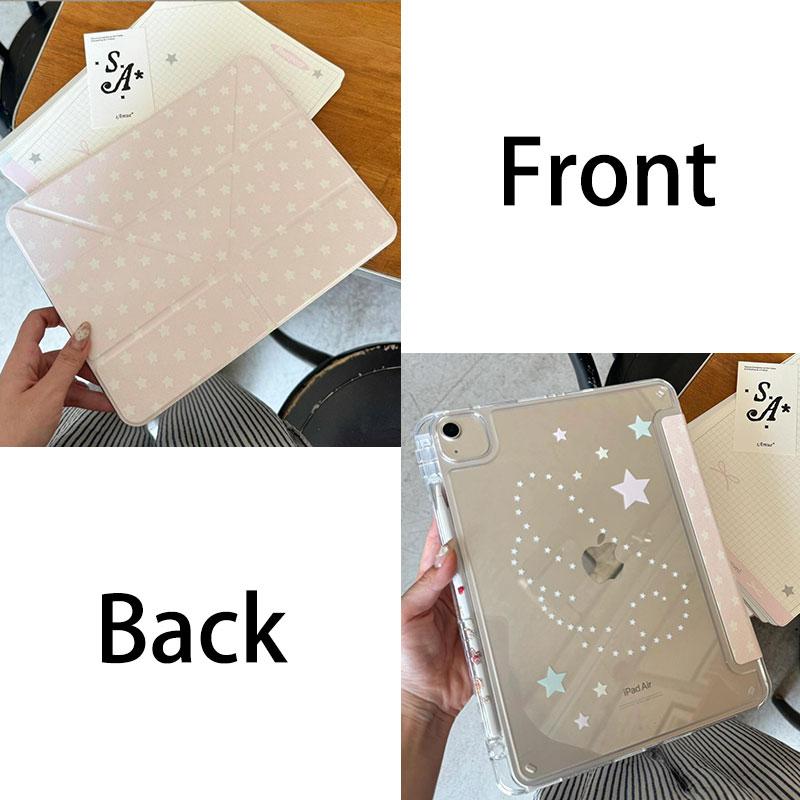 Étui Tablette Étoile Rose Ailée Pour iPad Pro 11 12.9 13 A16 M2 M4 M3 M5 Coque 8.3 9.7 10.2 5/6/7/8/9/10/11ème Mini Air 3 4 5 6 7 Housse iPad Mini 4 5 7.9in