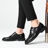 Lederschuhe Herren Herbst neue Mikrofaser Obermaterial bequem vielseitig Britische Business Herrenschuhe spitz niedrig geschnitten erhöhend Lederschuhe