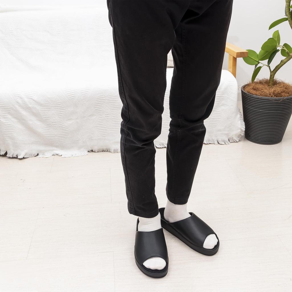 Okamura Foot Comfort Made in Snug Comfortable Slippers, Color, 30cm, Black, HECE6907BK, Japan, Fit,
