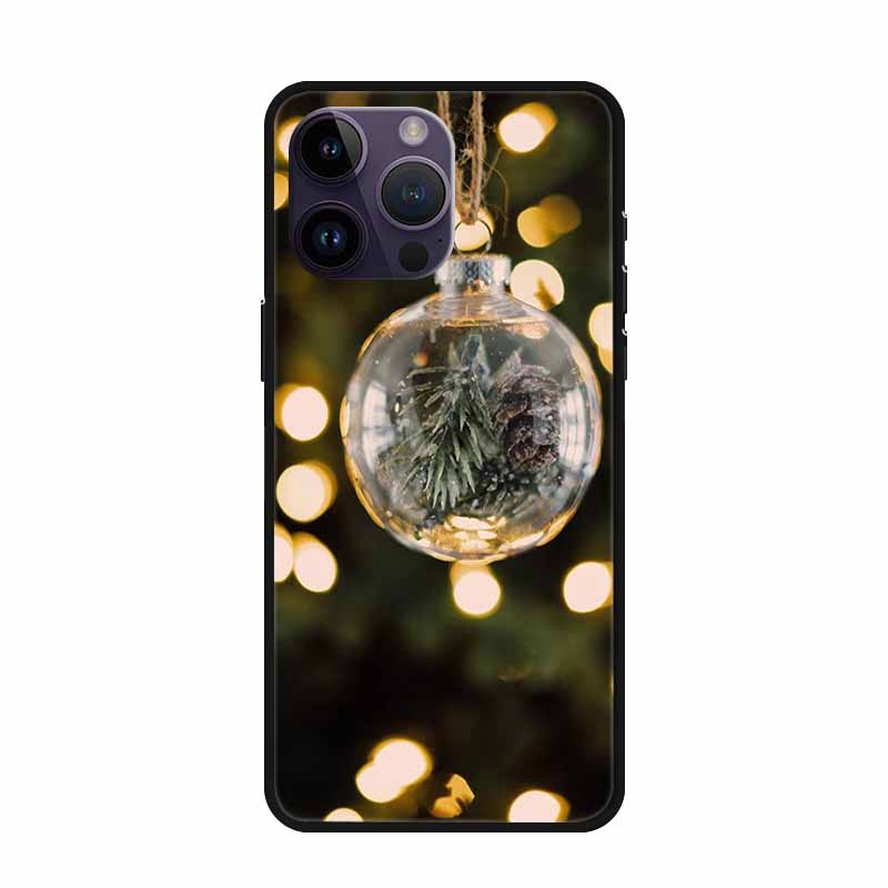 Christmas Case For iPhone 15 Pro Max Cover iPhone 15 Plus Lovely Soft Silicone TPU Back Phone Case For iPhone 15 Pro Cover Coque