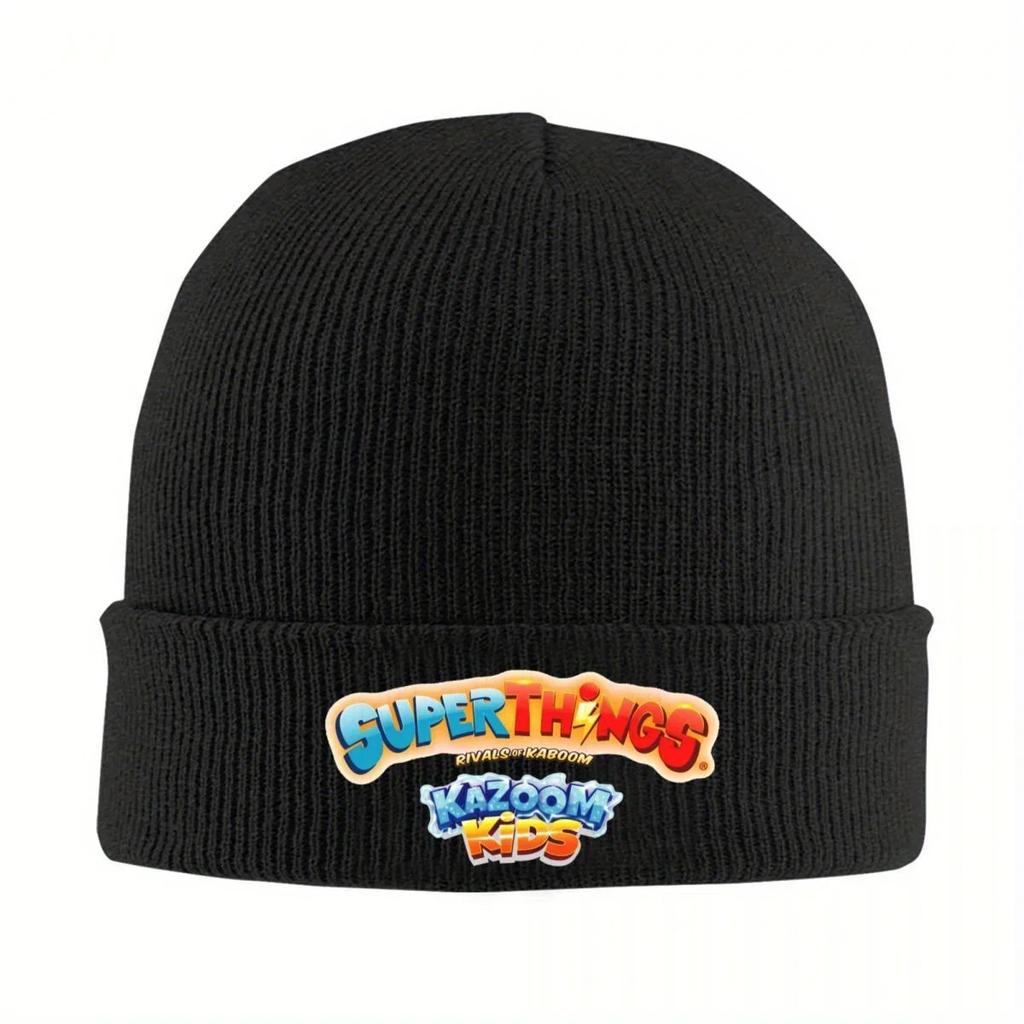 New Superthings Warm Knitted Cap Fashion Bonnet Hat Autumn Winter Outdoor Beanies Hats For Unisex Women Adult