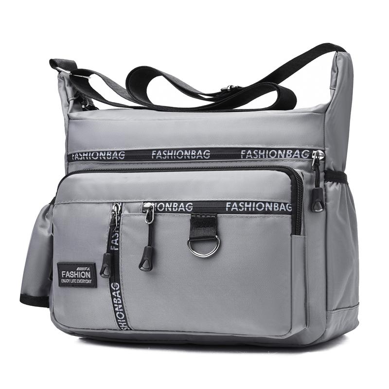 Men's Large Capacity Crossbody Bag Waterproof Shoulder Bag Business Travel Bag