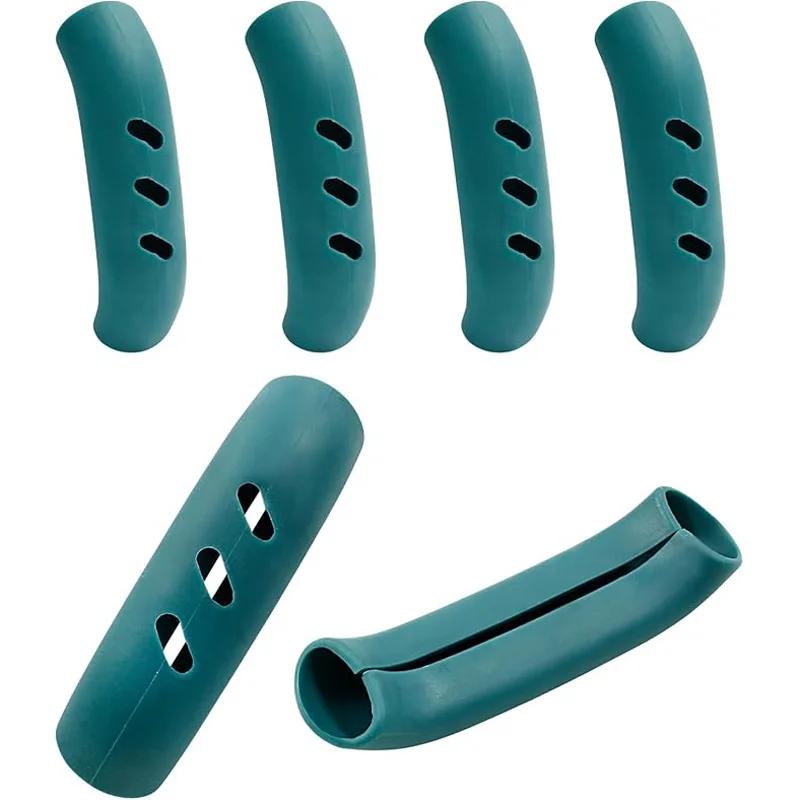

6Pcs Silicone Heat Insulation Pot Handle Non-slip Pot Handle Cover High Temperature and Wear Resistance Handle Kitchen Gadgets