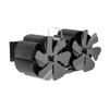 Kühlventilatoren Blade Kaminventilator Öfen Kamine 12 Blade 1400 U/min Aluminium Doppelkopf Kaminventilator Ofenventilator