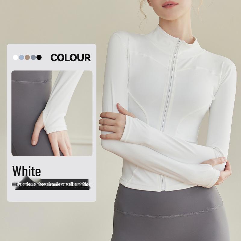 Lulu Women's Slimming Long-Sleeve Stand Collar Cardigan for Yoga, Running, Training & Fitness
