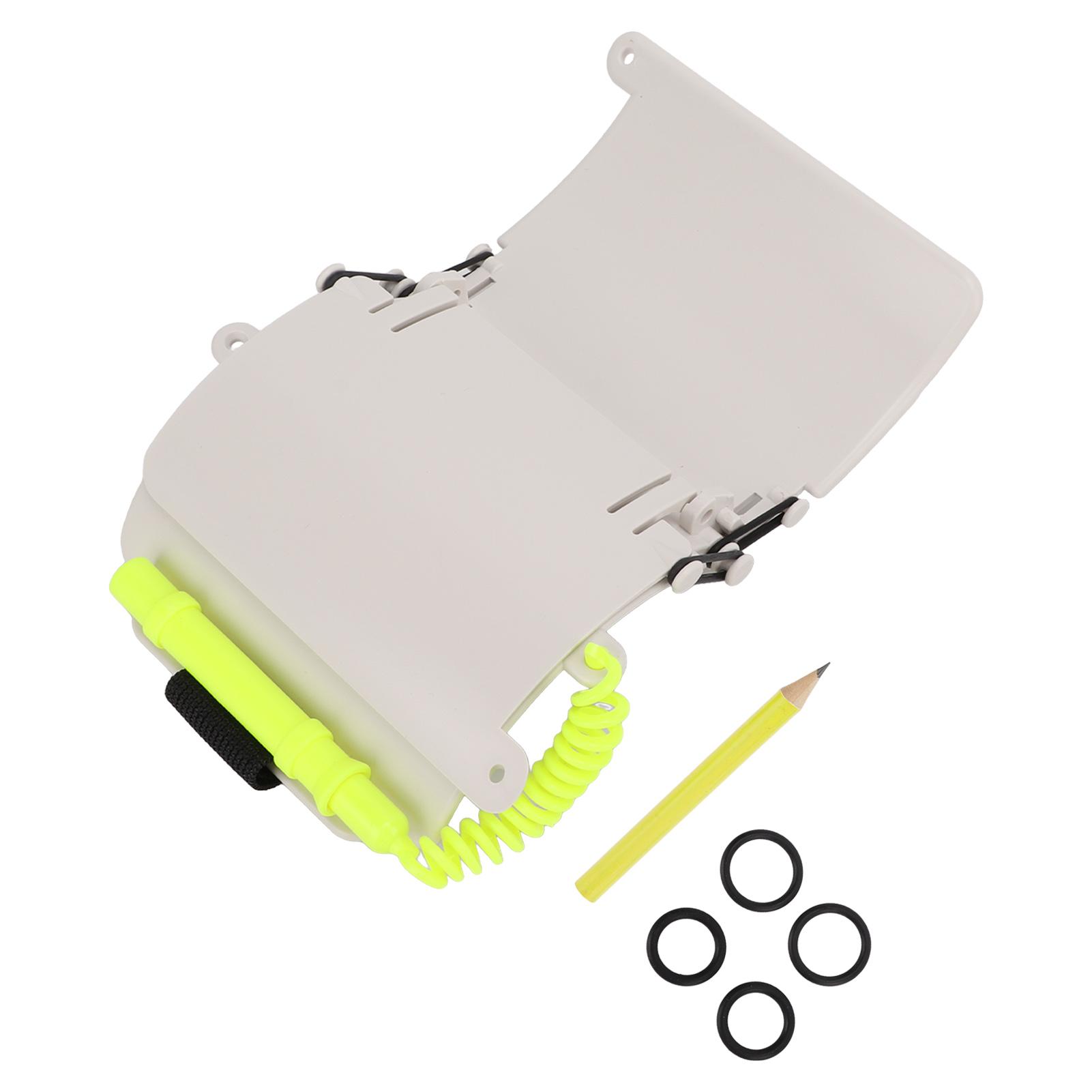 

3-панельный планшет для письма на запястье с карандашом для подводного плавания с аквалангом Подводное общение