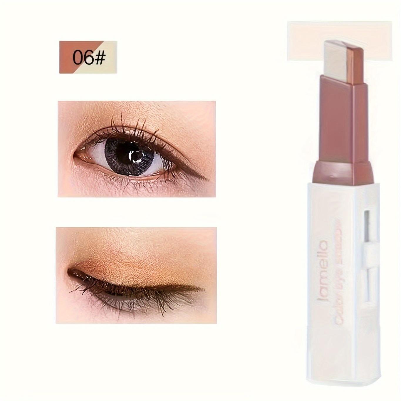 

Градиентные ленивые двухцветные тени для век, контрастные жемчужные блестящие водостойкие тени для век, ручка 6#