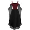 New Medieval Witch Dress For Women Halloween Carnival Women Plus Size Cold Shoulder Butterfly Sleeve Halloween Gothic Dress