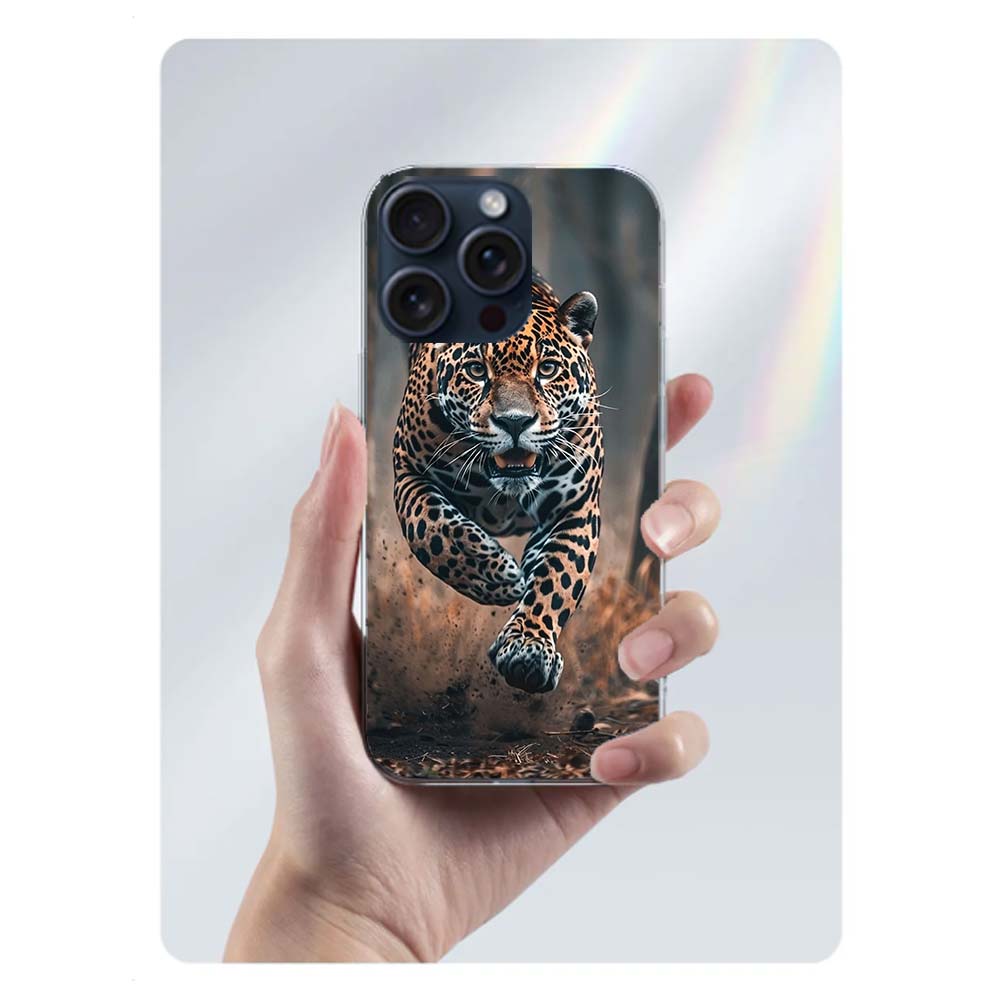 Majestic Leopard Clear Phone Case For Iphone 17 Air 16 Pro Max 15 Pro 14 Plus 17E 16E 11 13 12 Mini Cover Cases Fundas Cell TPU